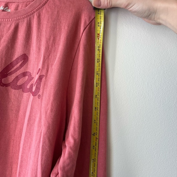 Cabela’s Rose Pink Logo Crewneck Sweatshirt | Size Large Cozy Outdoorsy Pullover - Picture 7 of 8